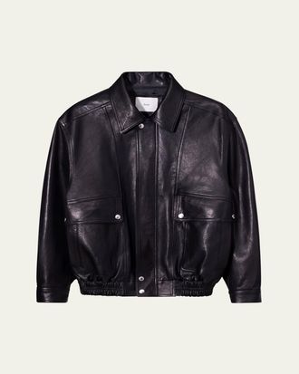 Dunst Unisex Oversized Vintage Leather Jacket
