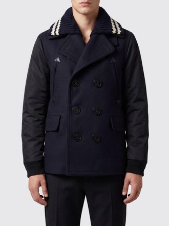 Dsquared2 Caban doppiopetto in misto lana con collo a rever a costine