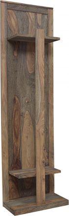 Massivmoebel24 Nature Grey 002 Attaccapanni In Legno Di Sheesham - Oliato / Grigio 55x35x200