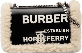 Burberry Pre-owned Burberry Small Shearling Trimmed Coated Canvas Lola Crossbody ITPELMAG8526PRA