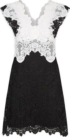 Sandro Black & White Lace Butterfly Dress Size S