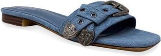 Shushop Darryl Slide Sandal in Denim at Nordstrom, Size 7.5