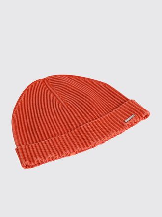 Roberto Ricci Design Ribbed Cotton Beanie with Applied Logo