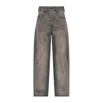 Diesel Straight Jeans, male, Gray, Size: W30 L32 1997 D-Enim-M Jeans