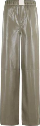 Isabelle Blanche Pantaloni con vita elasticizzata - Verde