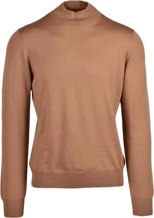 Gran Sasso Lupetto Turtleneck - Heren - Coltruien - Bruin - XL - Wol - Truien & Vesten