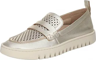 Vionic Womens Uptown Perf Loafer In Gold
