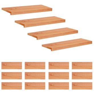 vidaXL Alfombras Para Escalones 16 Uds. 70 X 25 X 2 Cm Barniz Vidaxl