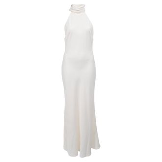 Misha Collection Evianna Gown in Ivory White Polyester