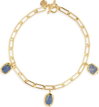 Karine Sultan Stone Dangle Necklace in Gold at Nordstrom