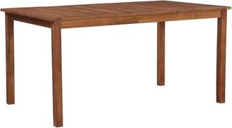 vidaXL Mesa de jardín madera maciza de acacia 150x90x74 cm Vidaxl