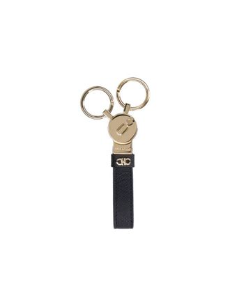 Ferragamo Gancini Key Ring Black