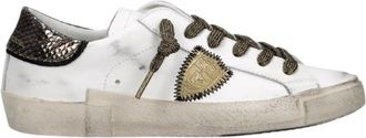 Philippe Model Prld Vmp 4 - Dames - Sneakers - Wit - 35 EU - Leer - Schoenen