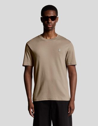 Lyle & Scott Lyle And Scott Mens Heavyweight Marl T-Shirt - Tan - Size: 34