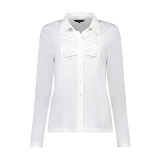 Bloomings Blouse Slt275-9099 - Dames - Blouses & Shirts - Wit - Maat: M Katoen
