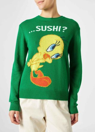MC2 Saint Barth Woman Sweater With Tweety Print Warner Bros Special Edition