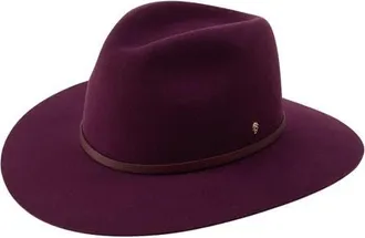 Helen Kaminski Claude Wool Fedora in Grape at Nordstrom, Size Medium