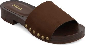 Mia Lanell Slide Sandal in Chocolate Brown at Nordstrom Rack, Size 8.5