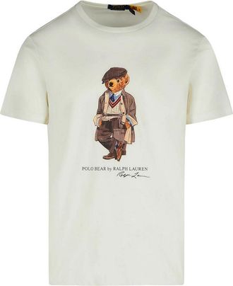 Polo Ralph Lauren Orso T-Shirt In White Cotton