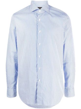 Dell'Oglio Camicia gessata - Blu