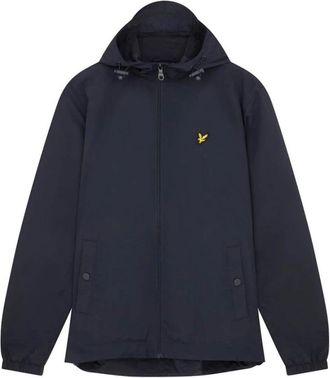 Lyle & Scott Veelzijdige Jas met Capuchon - Heren - Zomerjassen - Blauw - XL - Leer - Jassen