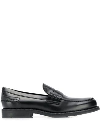 Tod's chunky penny loafers - men - Leather/Rubber/Leather - 8 - Black