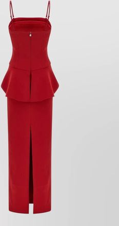 Rotate 3d floral appliqu&eacute; midi dress