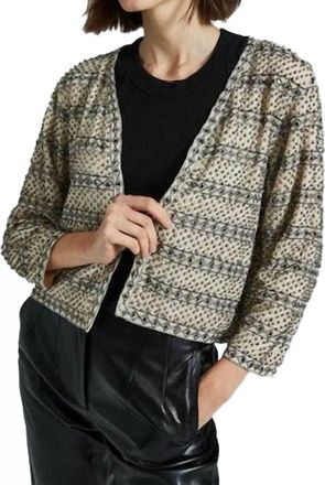 Sundays Beaded Jacket In Beige