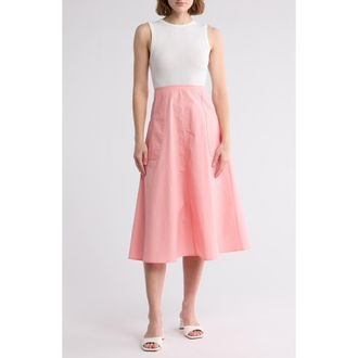 Area Stars Kia Sleeveless Mixed Media Dress in Pink at Nordstrom Rack, Size Medium