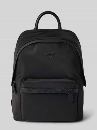 Emporio Armani Rucksack mit Label-Applikation in Black, Gr&ouml;&szlig;e 1