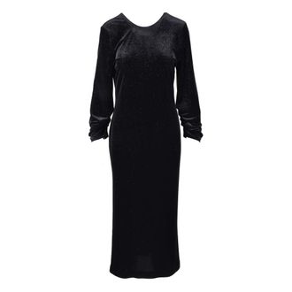 Department Five Midi Dresses, female, Black, Size: 2XS Long Velvet Dress