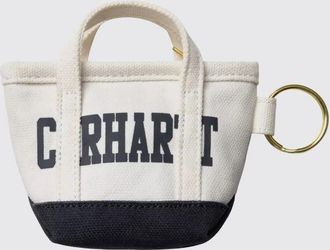Carhartt Work in Progress Portachiavi in canvas di cotone Dearborn con logo stampato