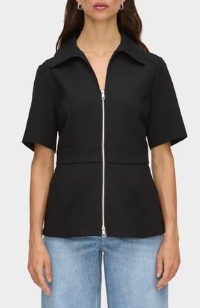 Aligne Cecile Zip Front Top in Black at Nordstrom Rack, Size 6