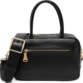 Aim&eacute;e Medium Ritual Leather Satchel in Black at Nordstrom