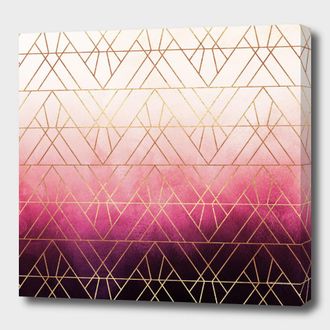 Curioos Pink Ombre Triangles