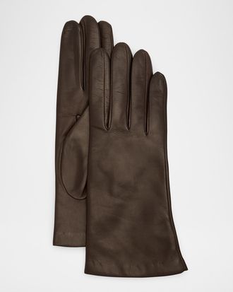 Portolano Cashmere-Lined Napa Leather Gloves