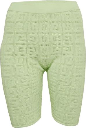Givenchy Shorts biker con monogramma 4G - Verde