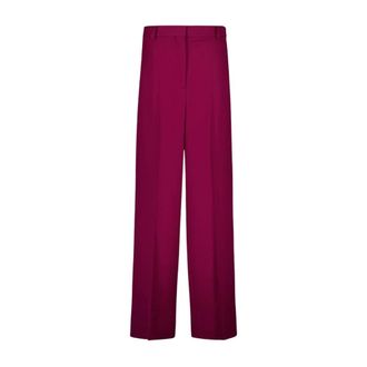 Stella McCartney Dames, Broeken, Rood, Maat: S Wol