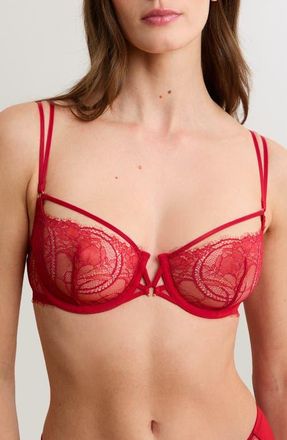 Etam Vertige N&deg;9 Underwire Balconette Bra in Red at Nordstrom, Size 36D