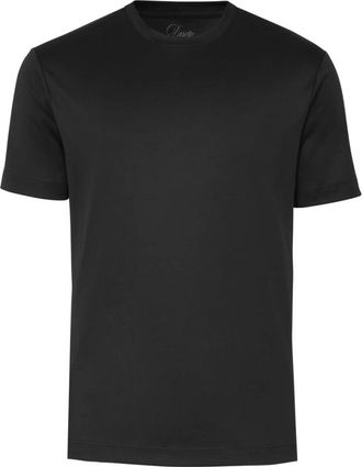 DeSoto Luxe Twee Ply T-Shirt - Heren - T-shirts - Zwart - L - Tops