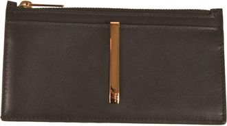 Tod's Leren Portemonnee met Rits - Dames - Portefeuilles - Zwart - ONE Size - Leer - Accessoires