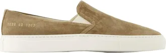 Common Projects Loafers, male, Beige, Size: 12 US Minimal Slip On