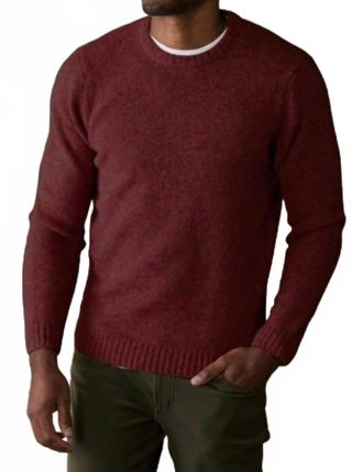 The Normal Brand Homebound Crewneck Sweater In Redwood