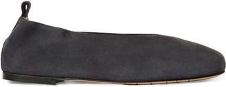 Aquatalia Clio Weatherproof Flat in Ash Navy Suede at Nordstrom, Size 5.5
