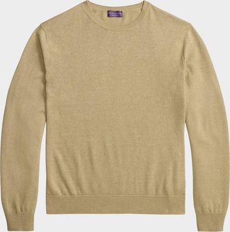 Ralph Lauren Purple Label Men & apos;s Cashmere-Blend Jersey Knit Crewneck Sweater