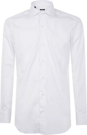Barba Popeline Overhemd voor Stijlvolle Look - Heren - Zakelijke Overhemden - Wit - 4XL - Overhemden