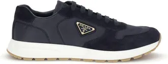 Prada Blue Recycled Polyamide Athletic Mens Sneakers