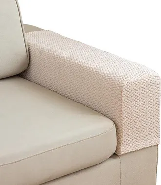 OEM Fundas Para Reposabrazos De Sof&aacute; (2 Unidades), Fundas Lavables Para Reposabrazos De Sof&aacute;, Fundas El&aacute;sticas Para Reposabrazos Sof&aacute; (blanco Roto)