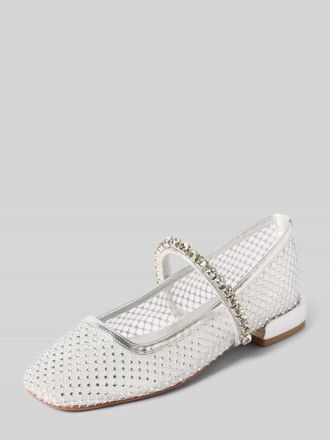 Alma En Pena Ballerina mit Strasssteinbesatz in Silber, Gr&ouml;&szlig;e 36