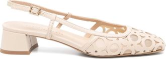 Roberto Festa Milano Dilly Sandalen - Dames - Pumps - Beige - 38 1/2 EU - Leer - Schoenen